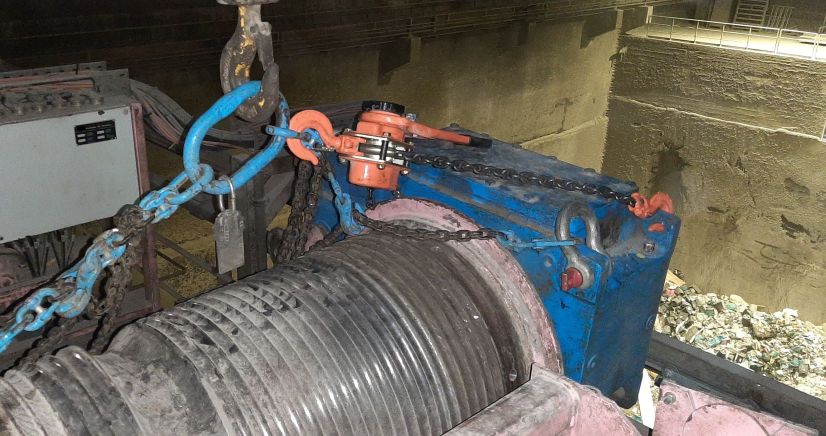 Schließseiltrommel alt